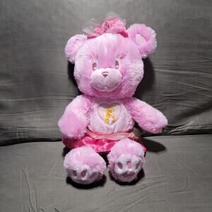 Disney Just Play Pink Teddy Bear Sleeping Beauty Princess Aurora Plush
